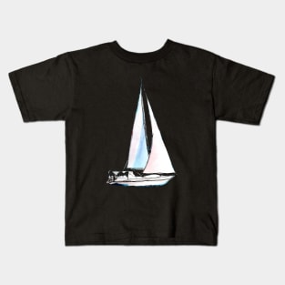 Sailboat – ship ahoy! Kids T-Shirt